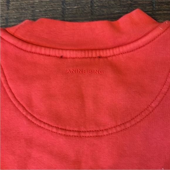 Anine Bing Red Sport Sweatshirt - Picture 5 of 6